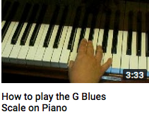 How to play a G blues scale on piano