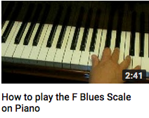 How to play an F blues scale on piano