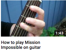 How to play mission impossible on guitar