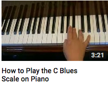 How to play a C blues scale on piano